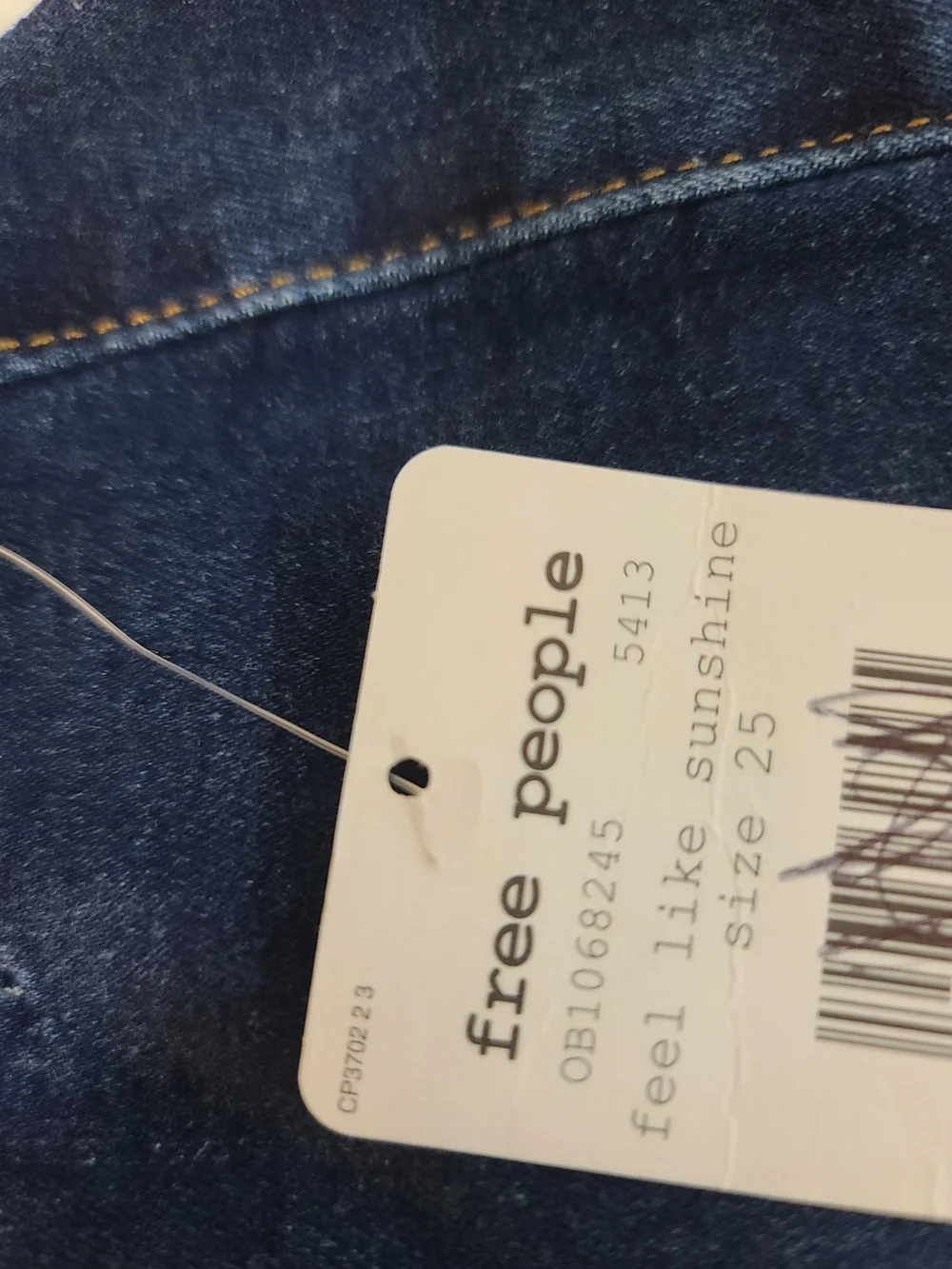 Free People Dark Blue Skinny Jeans